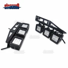 6x LED Light Pods Lower Bumper Brackets Mount Kit For Ford F150 RAPTOR 2017-2022