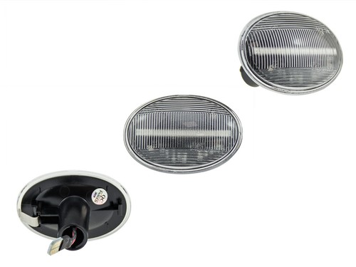 LED Seitenblinker Blinker Klar Silber Mini Cooper R57 Cabrio 2009-2016 - Picture 2 of 3