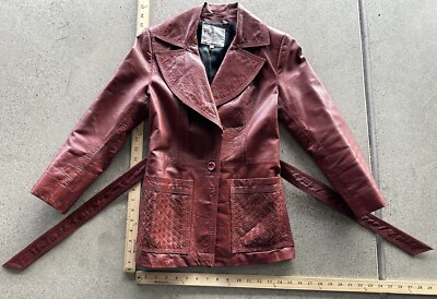 専用　aere vintage satin coat Vintage Wilson's House of Suede and Leather Leather Coat with