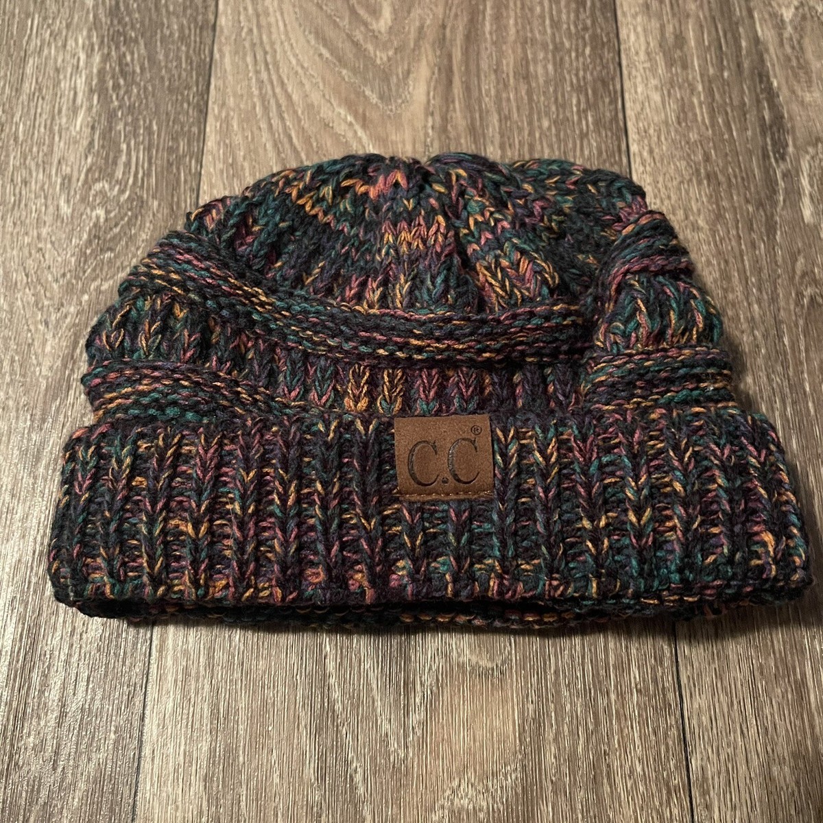 C.C. black & brown winter hat CC Fur Earflap Winter Beanie Hat with Pom Pom - Soft & Warm  main image 2