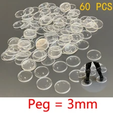 【Peg is 3mm】Lot 60 pcs Display Stands BASE Fits 6'' Action Figure Toy gifts Lot