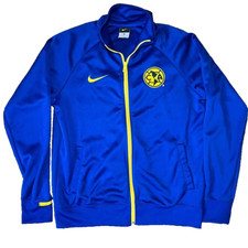 *DE COLECCIÓN* Chaqueta Club America Para Hombres Grande Azul Nike Pista Fútbol Fútbol Chaqueta