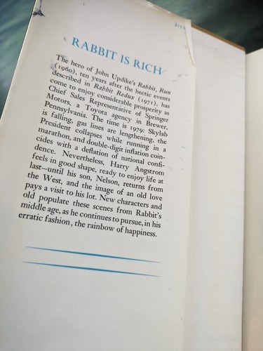 Rabbit is Rich FIRST EDITION John UPDIKE 1981 With Sleeve HB 669 - Picture 3 of 6