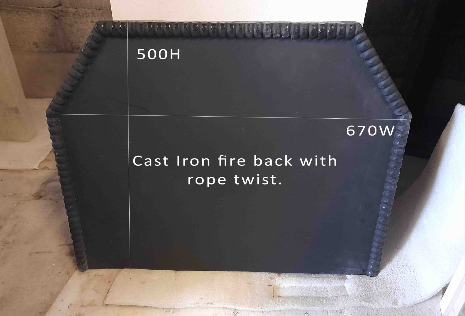Cast iron fireback eBay