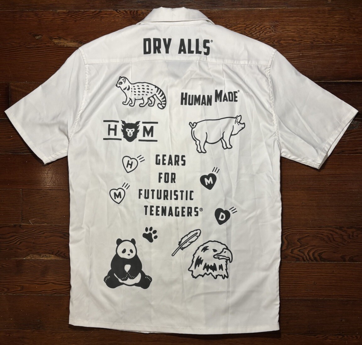 【HUMAN MADE】 Human Made H Dry Alls T-Shirt ユニセックス Human Made Men's H Dry Alls T-Shirt in White Human Made