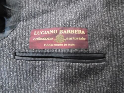 LUCIANO BARBERA SIZE 40R BROWN 3 BUTTON WOOL SPORTCOAT - Picture 3 of 5