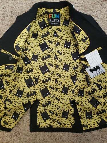DC Comics Batman Youth Child Boys Sz 10, 7pc Suit Lot Wedding, Party, Holiday - Picture 7 of 20