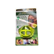  6-Pack COOL TURTLE Face Mask Enhancer - Breathe Easy, Stay Cool, Wash to Reuse