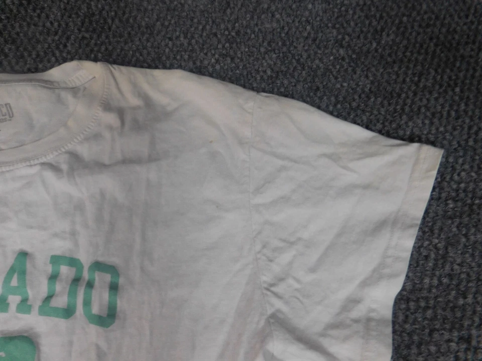 Camisa para mujer Brisco Brands grande blanca gráfica Colorado Foto 4 de 4