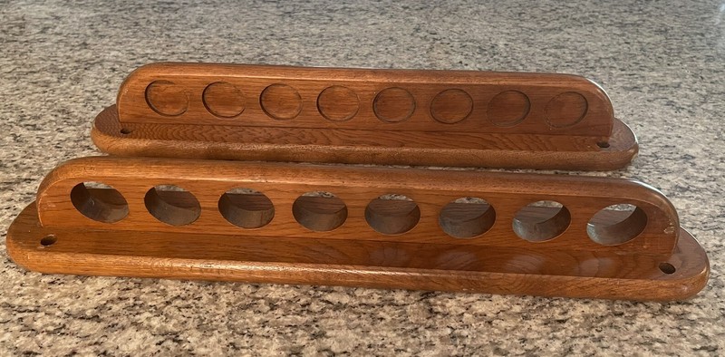 8-cue Wall Rack Oak