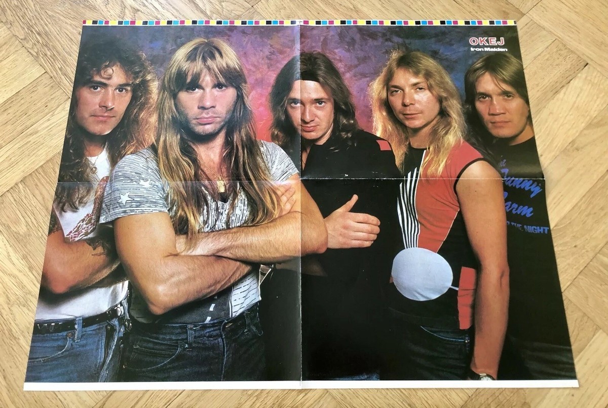 IRON MAIDEN 1980s Posters Swedish Music magazine Okej Vintage | eBay