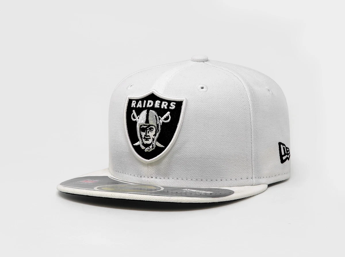 New Era 59Fifty Kids Cap NFL Oakland Raiders White On Field