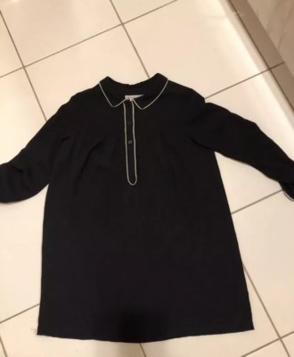 Bonpoint girls black dress trimmed in gold size 3 | eBay