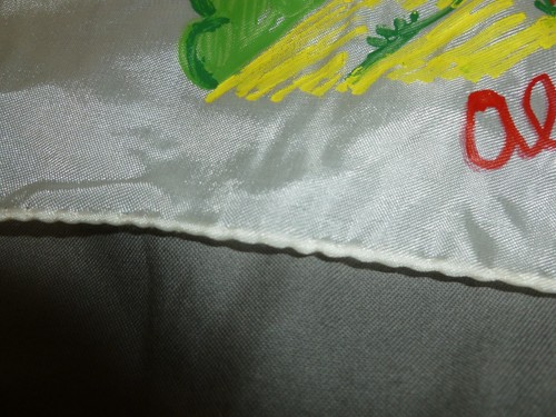 Handbemaltes Vintage Hawaii Taschentuch 50er Jahre Ära (mit Etikett) - Bild 5 von 5