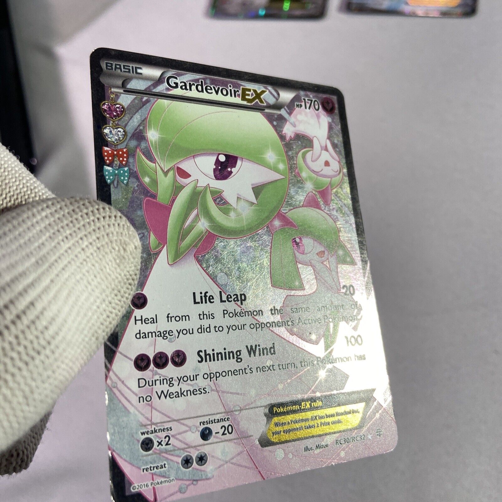 Carta Pokemon Gardevoir Ex (rc30/32) + Brindes