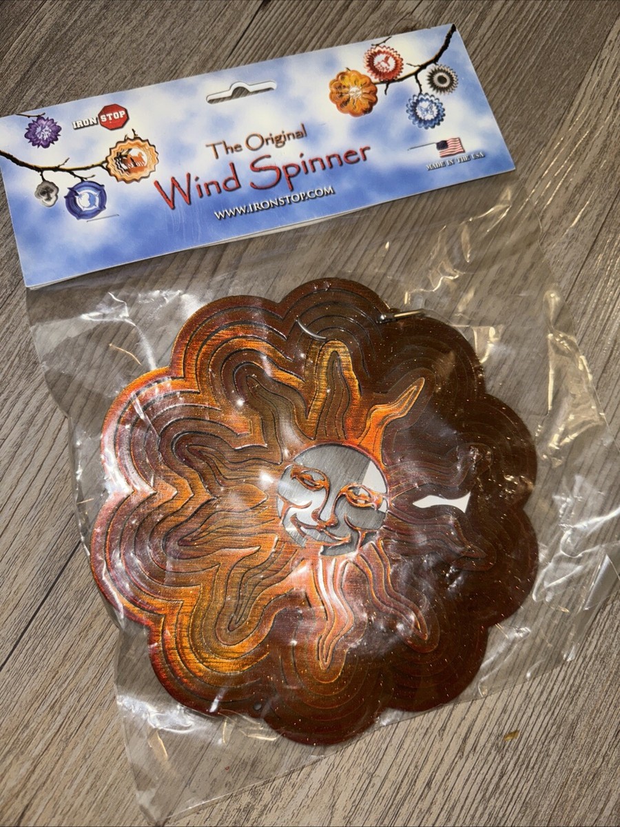 Iron Stop Wind Spinner Sunshine Face Original Made In USA