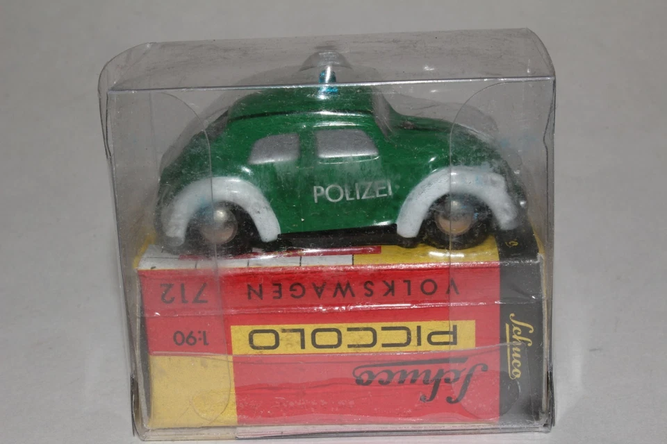 SCHUCO PICCOLO #712 大众大众啤酒杯警车,POLIZEI,全新带盒 — 第 3/4 张图片