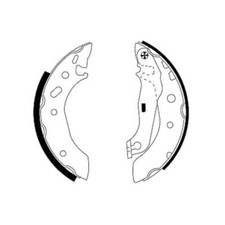 TEXTAR Bremsbackensatz Bremsbacken hinten für Ford Escort VII Stufenheck GAL