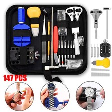 Watch Repair Kit 147 PCS Watch Battery Replacement Tool Kit Watch Remover Tool A