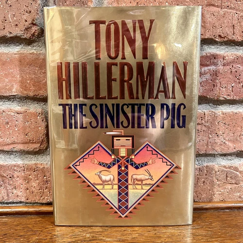 Signed 1st THE SINISTER PIG Tony Hillerman HCDJ Chee Leaphorn Navajo Mystery VFC