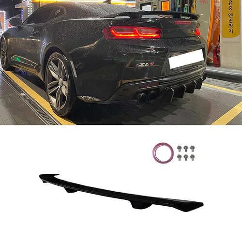 Gloss Black For 2016-2023 2024 Chevy Camaro ZL1 RS SS LS LT Rear Trunk Spoiler