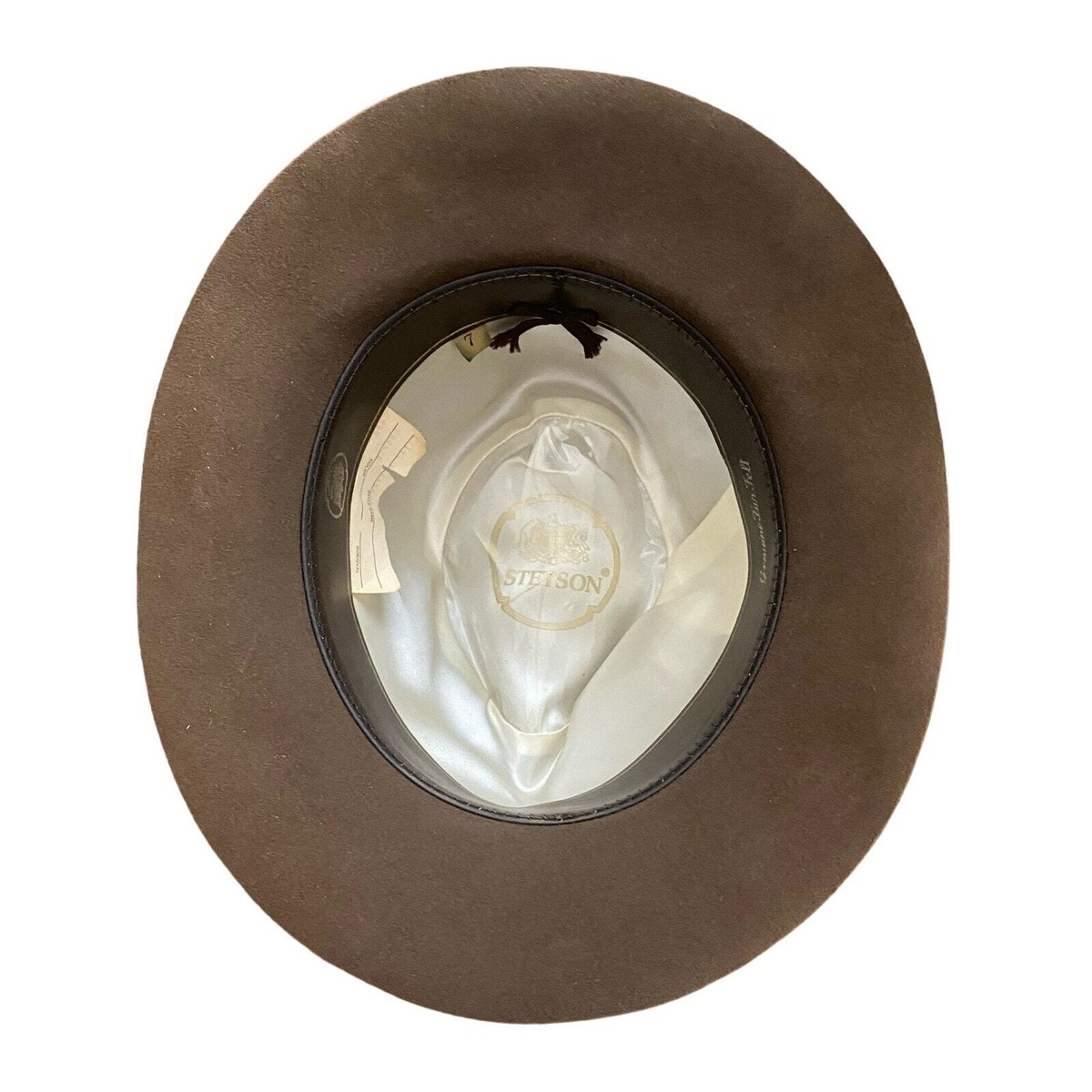 STETSON ステットソン Felt Fedora Brown 58cm Vintage Stetson Fur Felt Weekender Fedora Hat Indiana Jones