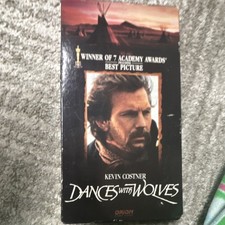 Orion Home Video Dances with Wolves VHS Tape NTSC Kevin Costner Western PG-13