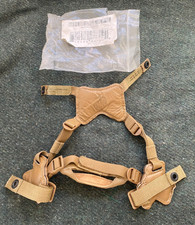 Genuine USMC Coyote LWH 4-Point Retention Chin Strap X-Harness - Med/Large NEW
