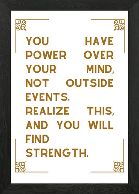 Marcus Aurelius Quotes Framed Wall Art Poster Canvas Print Picture