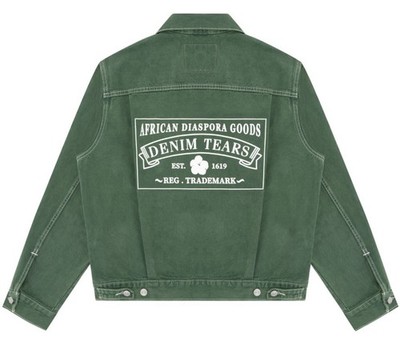 BRAND NEW DENIM TEARS ADG TYPE-2 VINTAGE GREEN LEVIS DENIM JACKET SIZE LARGE