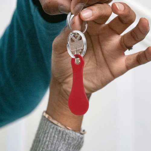4 Stück Einkaufswagen Schlüsselanhänger Trolley Medaille Ring Token für Supermarkt Trolleys - Bild 7 von 12