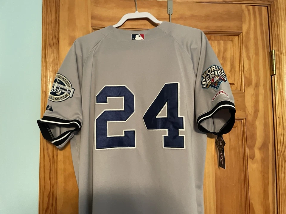 2009 World Series New York Yankees ROBINSON CANO  Gray Away Jersey, Size: 52 - Image 3 of 4