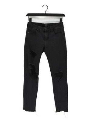 Just Black Damen Jeans W 26 in Schwarz Rayon
