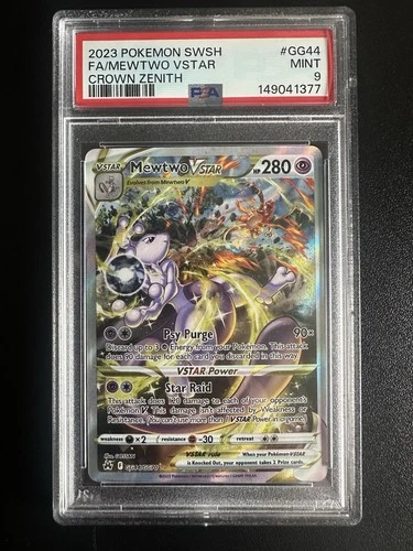 Mewtwo VSTAR Crown Zenith GG44/GG70 PSA 9
