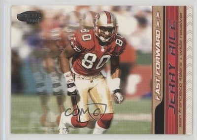 2001 Pacific Invincible Fast Forward 86/1000 Jerry Rice #20 HOF 0nr3