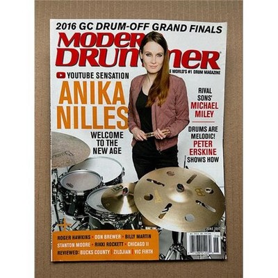 ANIKA NILLES MODERN DRUMMER MAGAZINE JUNE 2017 - ANIKA NILLES COVER