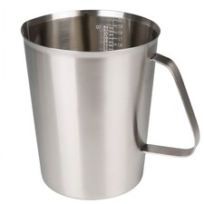 Stainless Steel Measuring Cup 64oz 2 Liter 8 Cup HeavyDuty Frothing Pitcher