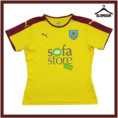 Burnley Football Shirt Puma Womens Small UK10 Away Kit Jersey 2015 2016 HH68