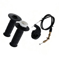 7/8" Twist Handlebar Grips  Throttle Cable for 50 150 250cc ATV Quad Dirt Bike