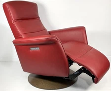 *NEW* Ekornes Stressless Small MIKE Powered Adjustable Leather Recliner Ottoman