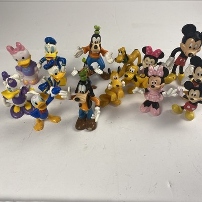 Disney Mickey Mouse and Friends Toy Figures Lot Of 16 Figures Cake Toppers