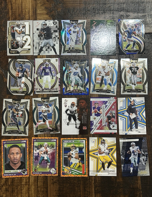 Panini 2023 NFL Select/Score Rookie Lot Jordan Davis James Cook 54 Card Lot RC