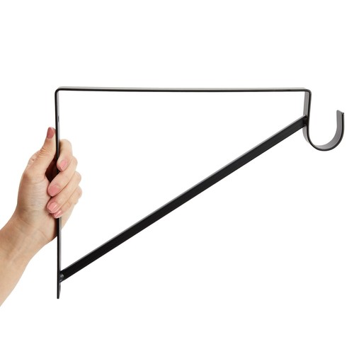 4 Pack Metal Closet Hanging Shelf Rod Bracket Holder and Support - Picture 6 of 10