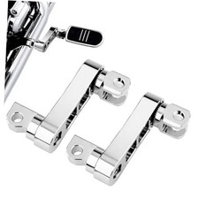 Adjustable Passenger Footpeg Mount Kit, 360  Adjustable Extension Chrome