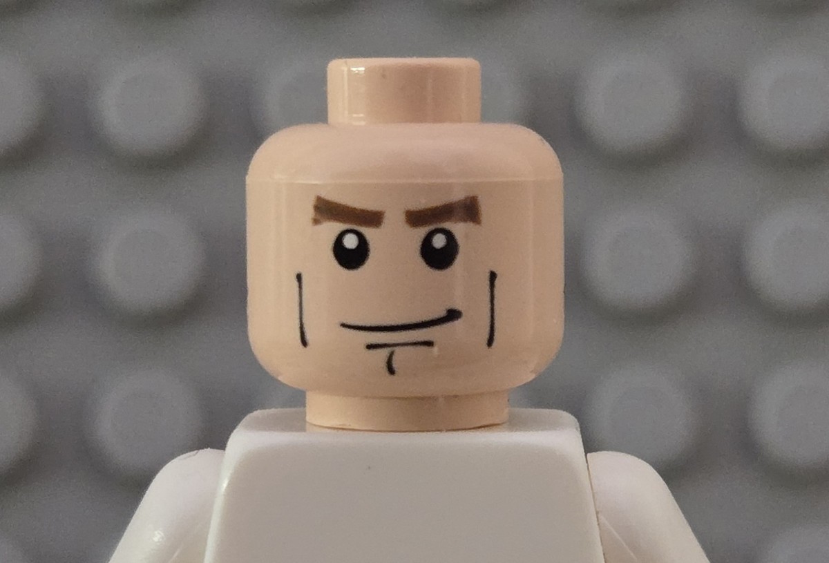 LEGO Harry Osborn Minifigure Head - Spider-Man 2 - 4857 65518 4856