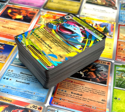  Pokemon Karten Sammlung | 100 /  200 / 500 Karten | Holo & Glitzer | Deutsch 