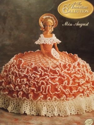 Vintage Barbie Gown Crochet Pattern Doll Barbie Antebellum Dress Crochet Pattern