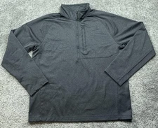 North Face Pullover Mens XL Gray Quarter Zip Performance Jacket Fleece Outdoor