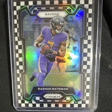 2023 Panini Prizm Black & White Checker Prizm Rashod Bateman  #20 **Case Hit**