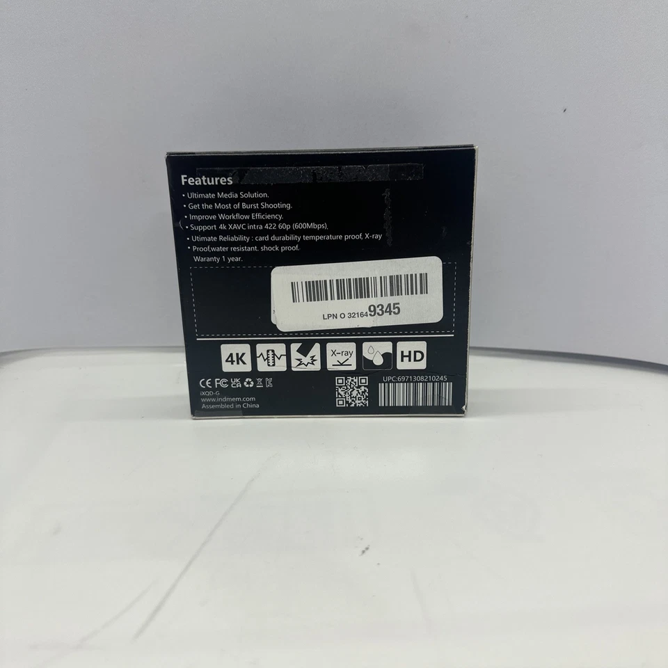 INDMEM 128GB XQD Memory Card (Fast Up to 440MB/s Read) w/ File Rescue Software - Image 2 of 2